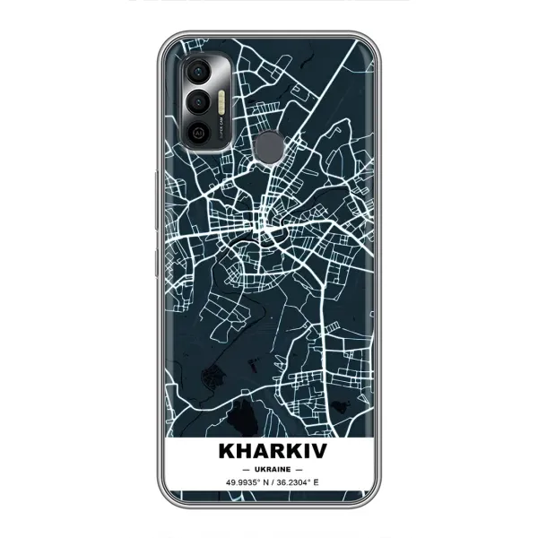 Чохол з принтом «Харків» для TECNO Spark 7 (KF6n)