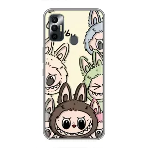 Чохол з Лабубу на TECNO Spark 7 (KF6n) (Золота мавпа Bored Ape)