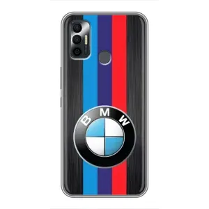 Чохол для ТЕКНО СПАРК 7 (KF6n) - з принтом БМВ (AlphaPrint) (Лого BMW)