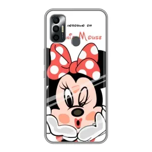Міккі Маус чохол для TECNO Spark 7 (KF6n) (AlphaPrint - Мультяшні) (Маус Мінні)