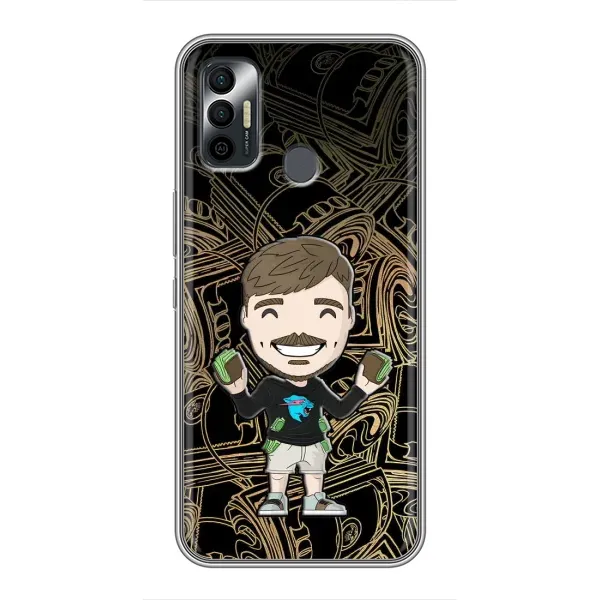 Чохол з принтом «Mister Beast» для TECNO Spark 7 (KF6n)
