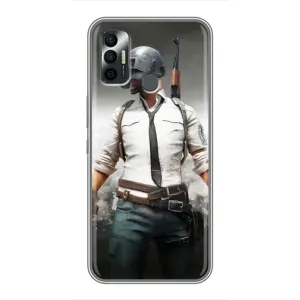Чеjхол PUBG для ТЕКНО СПАРК 7 (KF6n) (AlphaPrint) (Пабг мен)