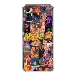 Чехол Рапунцель для TECNO Spark 7 (KF6n) (Коллаж Рапунцель)