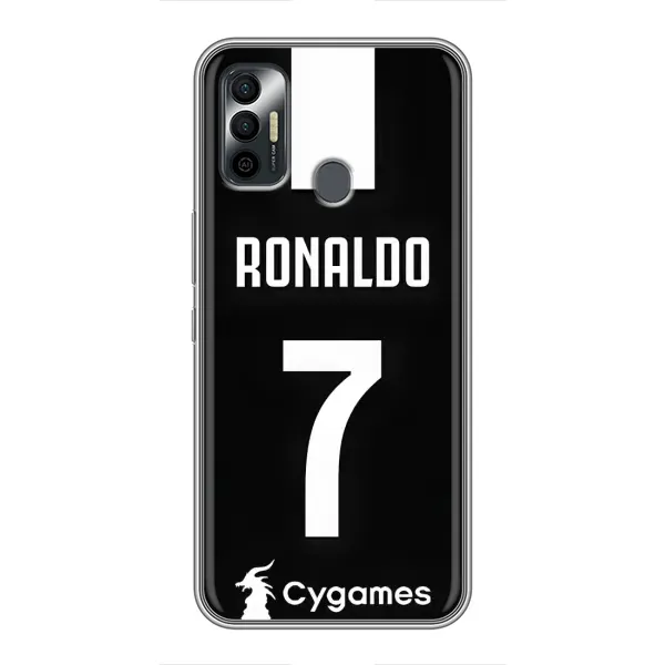 Чехол с принтом «RONALDO 7» для TECNO Spark 7 (KF6n)