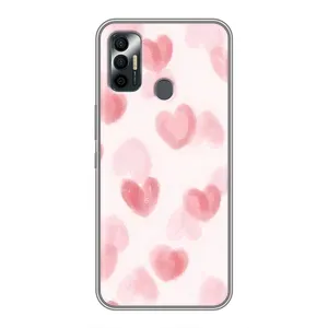 Чехол с розовым рисунком для TECNO Spark 7 (KF6n)