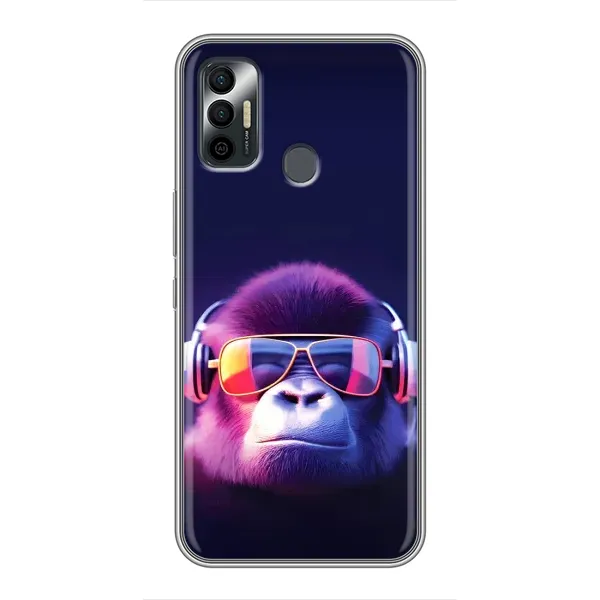 Чохол з принтом «Стильна мавпа» для TECNO Spark 7 (KF6n) Чохол з принтом «Стильна мавпа» для TECNO Spark 7 (KF6n)
