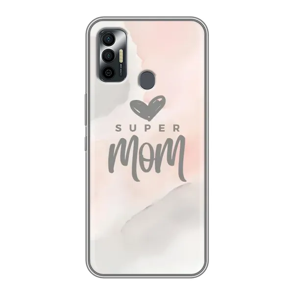 Чохол з принтом «Супер мама» для TECNO Spark 7 (KF6n) Чохол з принтом «Супер мама» для TECNO Spark 7 (KF6n)