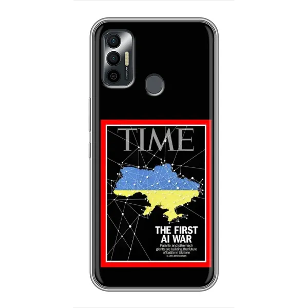 Чехол с принтом «TIME Ukraine» для TECNO Spark 7 (KF6n)