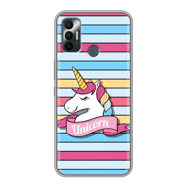 Чохол з принтом «Unicorn» для TECNO Spark 7 (KF6n)