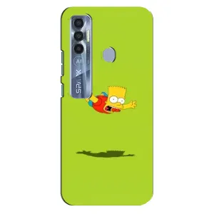 Чjхол з Сімпсонами для TECNO Spark 7 Pro (VPrint) (Барт Сімпсон)