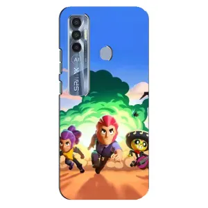 Чехол для TECNO Spark 7 Pro Бравл Старс (VPrint) (Бравел Старс)