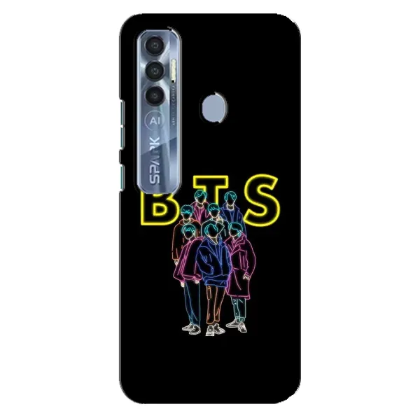 Чохол з принтом «BTS стайл» для TECNO Spark 7 Pro