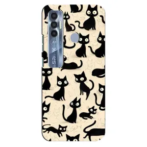 Чехол с рисунком кот на TECNO Spark 7 Pro