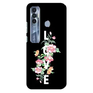 Чехлы для любимой на ТЕКНО Спарк 7 Про (VPrint) (Квіти LOVE)