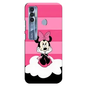 Міккі Маус чохол для TECNO Spark 7 Pro (AlphaPrint - Мультяшні) (Дівчинка Maus)