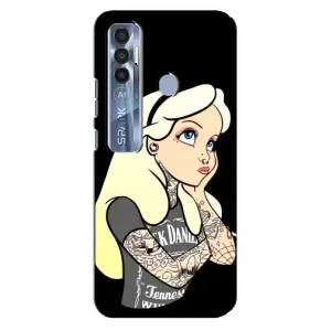 Чохол з друком для TECNO Spark 7 Pro - (Мода) (AlphaPrint) (Дівчина в тату)