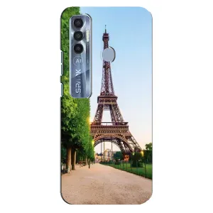 Чохол Ейфелева Вежа TECNO Spark 7 Pro - (AlphaPrint) (Дорога до Парижу)