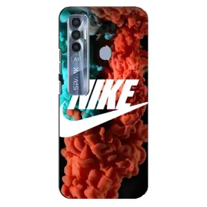 Чохол для TECNO Spark 7 Pro - з принтом Найк (AlphaPrint) (Димчастий найк)