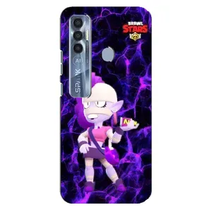 Чехлы Brawl Stars для TECNO Spark 7 Pro (AlphaPrint) (Емз Бравл Старс)