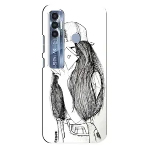 Чохол з друком для TECNO Spark 7 Pro - (Мода) (AlphaPrint) (Фото дівчини)
