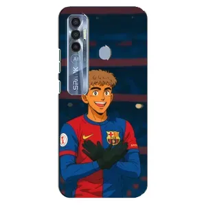 Чехол с футболистом Ламин Ямаль TECNO Spark 7 Pro (Футболист Ямаль)