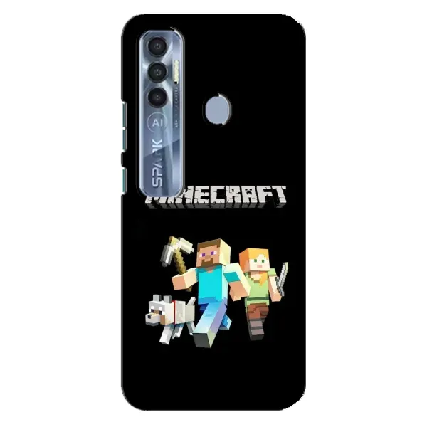 Чехол с принтом «герои Minecraft» для TECNO Spark 7 Pro Чехол с принтом «герои Minecraft» для TECNO Spark 7 Pro