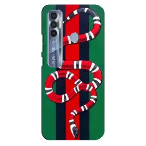 Чохли  GUCCI для ТЕКНО  Спарк 7 Про (AlphaPrint) (Gucci змія)