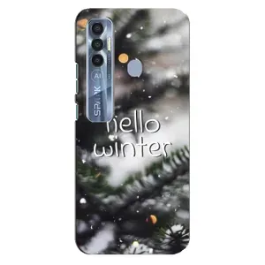 Новорічні, Святкові Чохли для TECNO Spark 7 Pro - 2024 год (Hello winter)