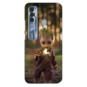Чохол МАРВЕЛ для ТЕКНО Спарк 7 Про (AlphaPrint) (I am Groot)