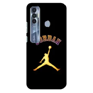 Чохли для TECNO Spark 7 Pro - з картинкою JORDAN (AlphaPrint) (Jordan Gold)
