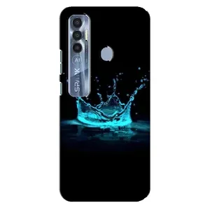 Чохол з Короною ТЕКНО  Спарк 7 Про - (AlphaPrint) (Крапля корони)