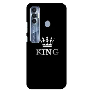 Чохол з Короною ТЕКНО  Спарк 7 Про - (AlphaPrint) (KING)