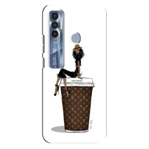 Чохли Луі Вітон для TECNO Spark 7 Pro (AlphaPrint - LOUIS VUITTON) (кава LOUIS VUITTON)