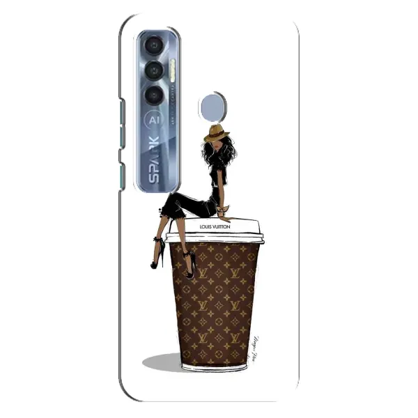 Чехол с принтом «кофе LOUIS VUITTON» для TECNO Spark 7 Pro Чехол с принтом «кофе LOUIS VUITTON» для TECNO Spark 7 Pro