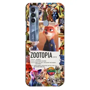 Чохол Зоотрополіс на TECNO Spark 7 Pro (Постер Зоотрополіс)