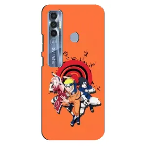 Naruto Anime Чохли для ТЕКНО Спарк 7 Про (AlphaPrint) (команда Наруто)