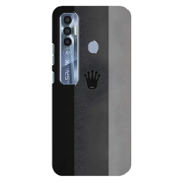 Чохол з принтом «Коронка» для TECNO Spark 7 Pro