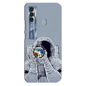 Чохол NASA для TECNO Spark 7 Pro (AlphaPrint) (Космонавт фото)