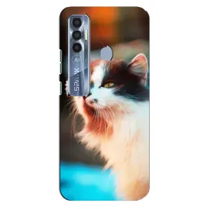 Чохол на ТЕКНО Спарк 7 Про з Котиками (VPrint) (Котик з метеликом)