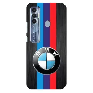 Чохол для ТЕКНО  Спарк 7 Про - з принтом БМВ (AlphaPrint) (Лого BMW)