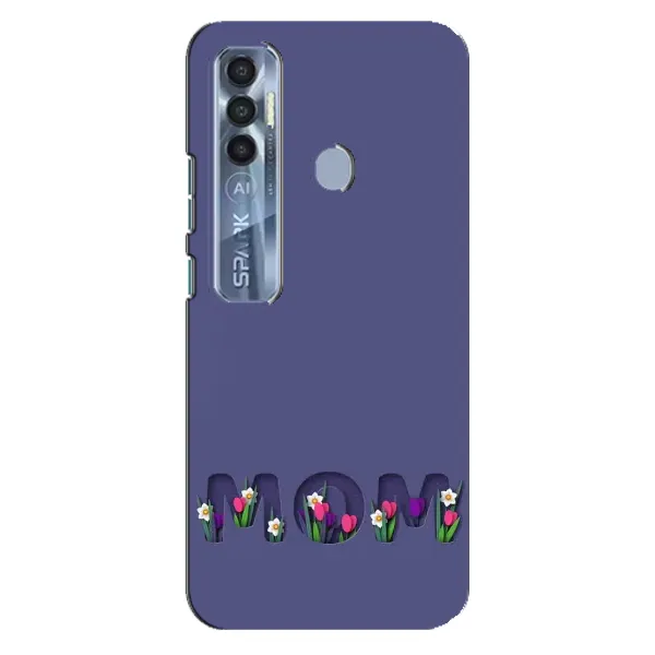 Чехол с принтом «Мама в цветах» для TECNO Spark 7 Pro