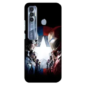 Чохли з героями Марвел TECNO Spark 7 Pro (VPrint) (Марвел стайл)