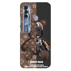 Круті Чохли Луі Віттон для TECNO Spark 7 Pro (AlphaPrint) (Ведмідь Луі Вітон)