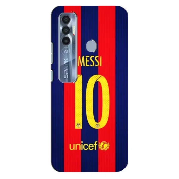 Чохол з принтом «Messi Barca 10» для TECNO Spark 7 Pro
