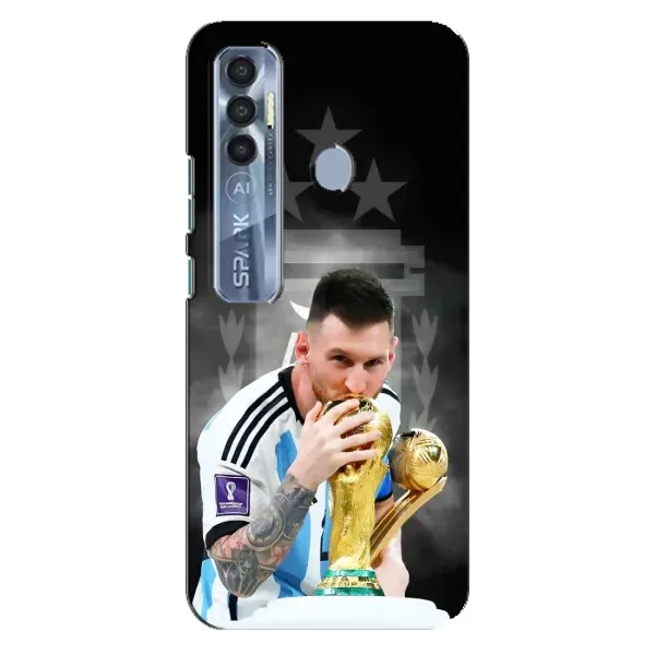 Чохол з принтом «Мессі Чемпіон» для TECNO Spark 7 Pro
