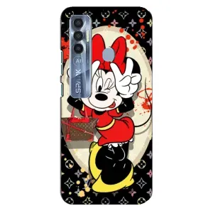 Чохол Disney Mouse TECNO Spark 7 Pro (PREMIUMPrint) (Мінні peace)