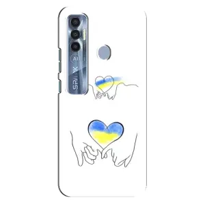 Чохол для Патріота України TECNO Spark 7 Pro - (AlphaPrint) (Мир Україні)