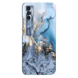 Мраморний чехол на TECNO Spark 7 Pro (VPrint) (Ніжний мрамор)