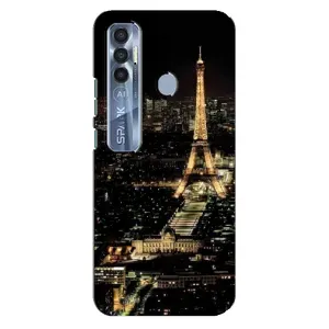 Чохол Ейфелева Вежа TECNO Spark 7 Pro - (AlphaPrint) (Нічний Париж)