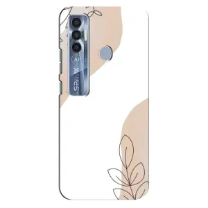 Чехол с принтом «Нюдовая веточка абстракция» для TECNO Spark 7 Pro
